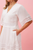 Step out in style in our Bohemia Mini Dress! This boho beauty will never go out of date and features gorgeous lace trim details, ruffled hemline and pockets!!! It is the perfect dress to wear to so many occasions such as Christenings, baby showers and brunch dates. Pair with wedged heels and gold accessories for a chic bohemian look.

This dress features:

V-neckline with lace trim detail
Short sleeves with lace trim cuffs
In seam side pockets
Lace trim on waist and hem
Ruffle hemline
Lined
Colour: White

Fabric: 100% Viscose

Size Guide: True to size. Model is 171cm tall and wears a Size 8.