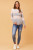 Our sweet and cosy Jessamine Colour Block Knit is not only super soft and comfy, but has a touch of glam with the cut diamante detailing. The pink and grey stripe colour block stripes look amazing with the sparkly diamante feature at the front and the curved hemline covers you in all the right places. Dress this knit up with our Wet Look Skinny Jeans and ankle boots for a stunning look or wear casually with your fave jeans.

This knit features:

Crew neckline
Ribbed cuffs and hem
Curved hemline
Side splits
Diamante feature at front
Unlined
Colour: Colour block Pink and grey stripes

Fabric: 45% Viscose, 35% Nylon, 20% Polyester

Size Guide: True to size, so order your usual size. Model is 173cm tall and wears a size 8.