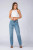 Our classic Evelyn Boyfriend Jeans will become your new wardrobe staple. These jeans feature a straight leg, mid rise style. Wear all year round - pair with our Desiree Classic Cotton Tee and sandals in the warmer months and a stylish knit and our Flynn Ankle Boots in cooler months.

 These jeans feature:

Mid rise waist
Traditional button and fly
Belt loops
Straight leg
5 functional pockets
No stretch
Full length
Colour: Mid Blue

Fabric: 100% Cotton

Size Guide: True to size. However, we recommend to size up one size for broad hips.