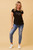 Rock it in our dazzling, blingy, handbeaded Coco Studded Graphic Tee, which is the perfect everyday basic. This tee can be left out or tucked in can be easily paired with a skirt, shorts or jeans.

This tee features:

Crew neckline
Cap sleeves
COCO PARIS graphic print with gold embellishments
Curved hi-lo hem
Side splits
Regular fit
Colour: Black with Gold Embellishments

Fabric: 95% Cotton; 5% Elastane

Size: True to size. Model is wearing a size 8 and is 171cm tall.