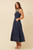Our trendy Yolanda Denim Maxi Dress is pefect for your next day outing! This denim beauty features mock, front buttons, patch pockets and side shirring detail for comfort. Pair with white sneakers for a casual day out or heels and gold accessories for your next date night.

This dress features:

Sweetheart neckline 
Adjustable wide straps
Mock front button detail
Functional front patch pockets
Side shirring detail
Functional back zip detail
A line skirt
Maxi length
Unlined
Colour: Dark Blue

Fabric: 100% Cotton

Size Guide: True to size! Model is 173cm tall and wears a size 8.