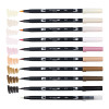 Tombow Dual Brush Pen Set, Portrait, 10PK