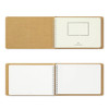 TRC Spiral Ring Notebook - B6 Landscape - Blank MD Paper White