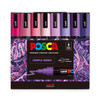 uni Posca Posca Paint Marker Set, PC-5M 8-Color Purple Shades