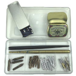 Ink Wells for Dip Pen & Calligraphy Nib Organizer a Set of Inkwells for Dip  Pen Holder Nib Tin Storage - Empty Dinky Dip Ink Holder for Oblique