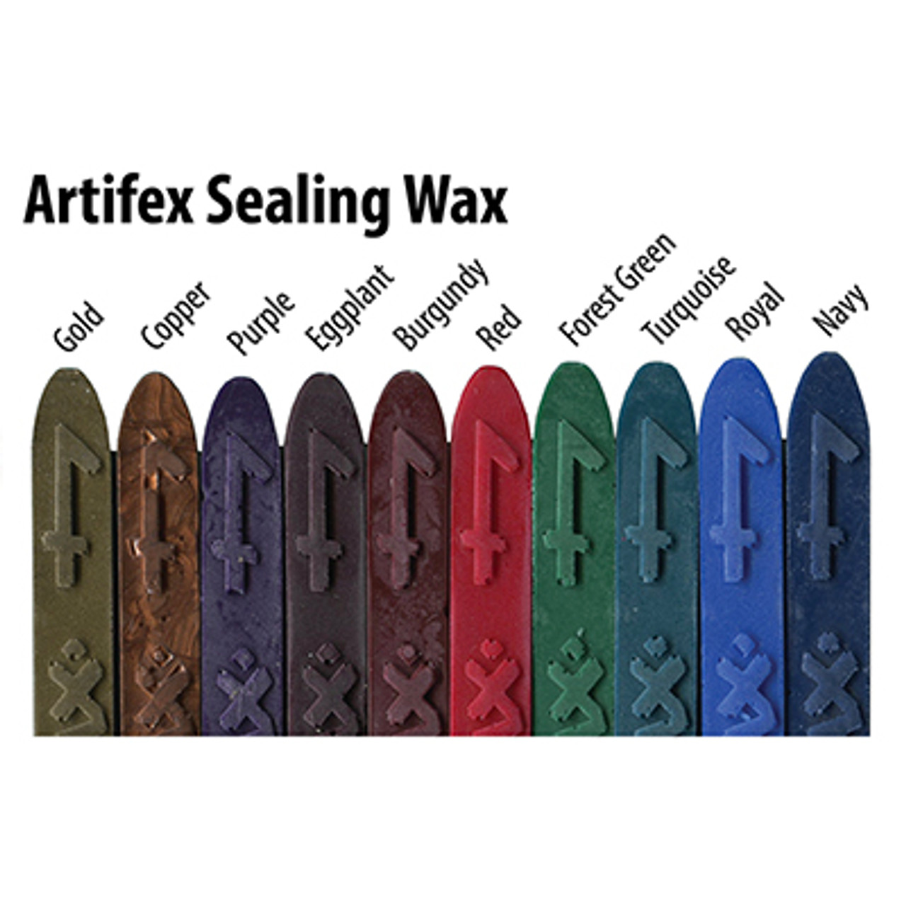 Metallic Burgundy Red Sealing Wax Sticks, 8 Pack