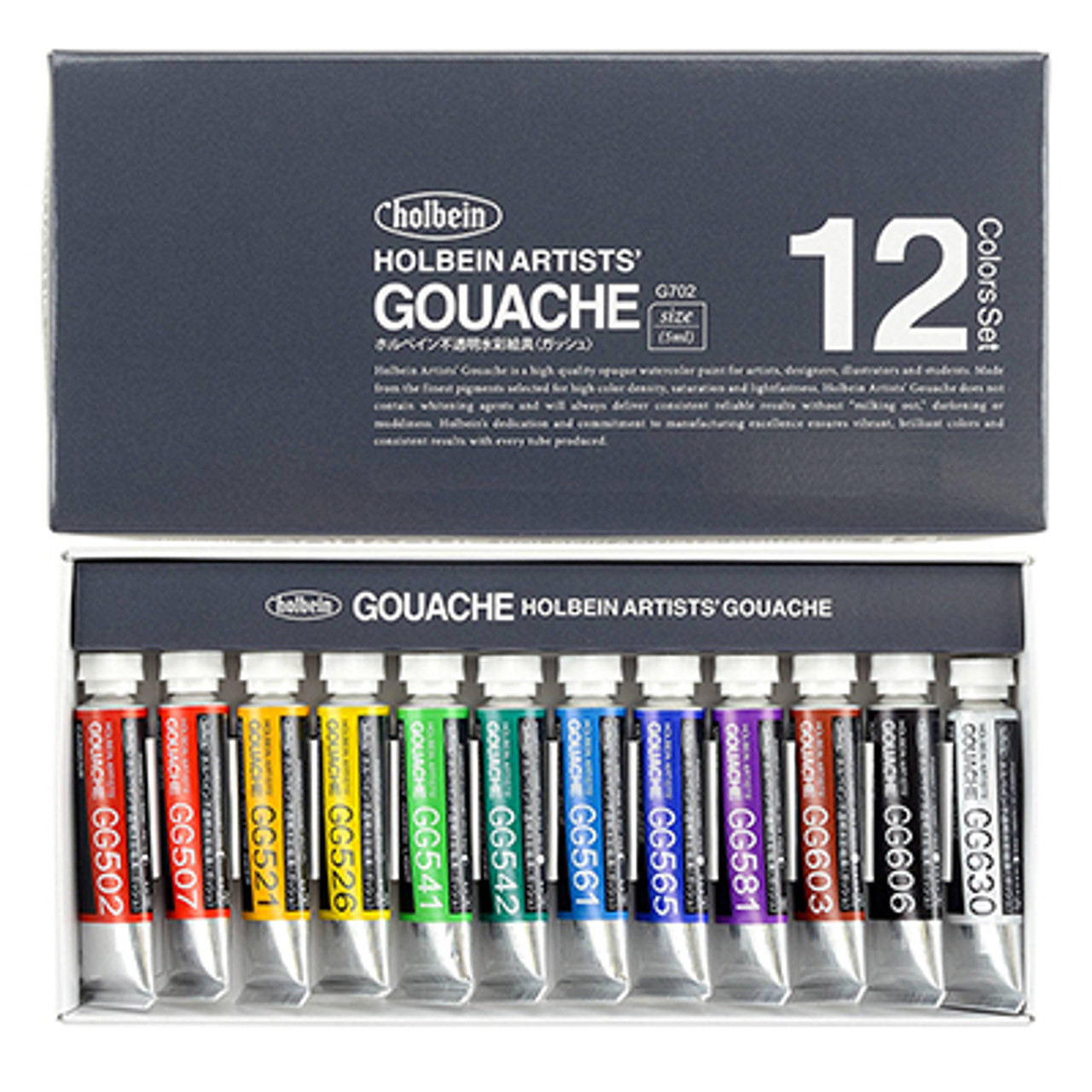 Art Alternatives Economy Gouache 12-Color Paint Set, 12mL Tubes