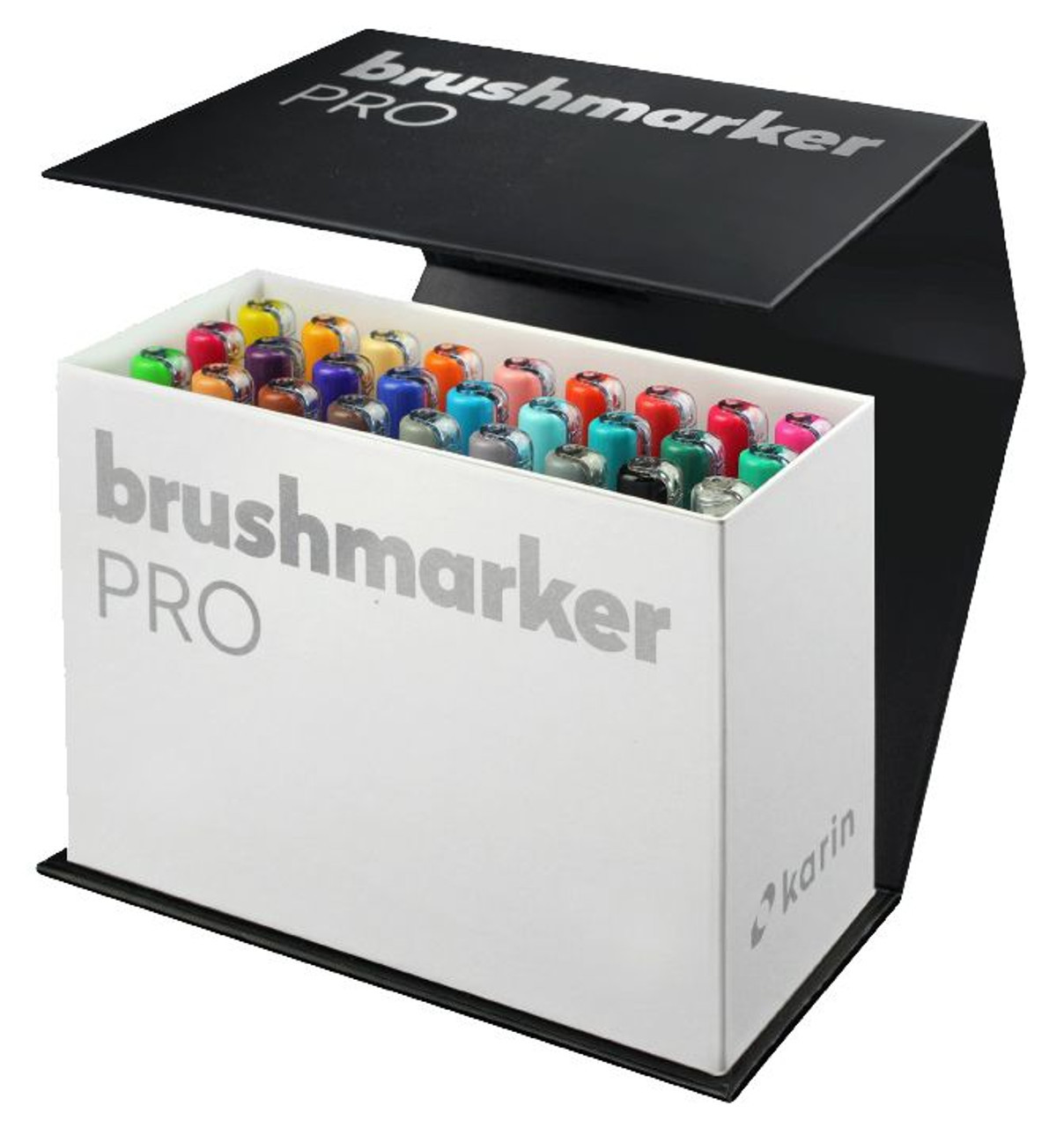 karin Brushmarker PRO Set of 11 Basic Colors & Blender - John Neal Books