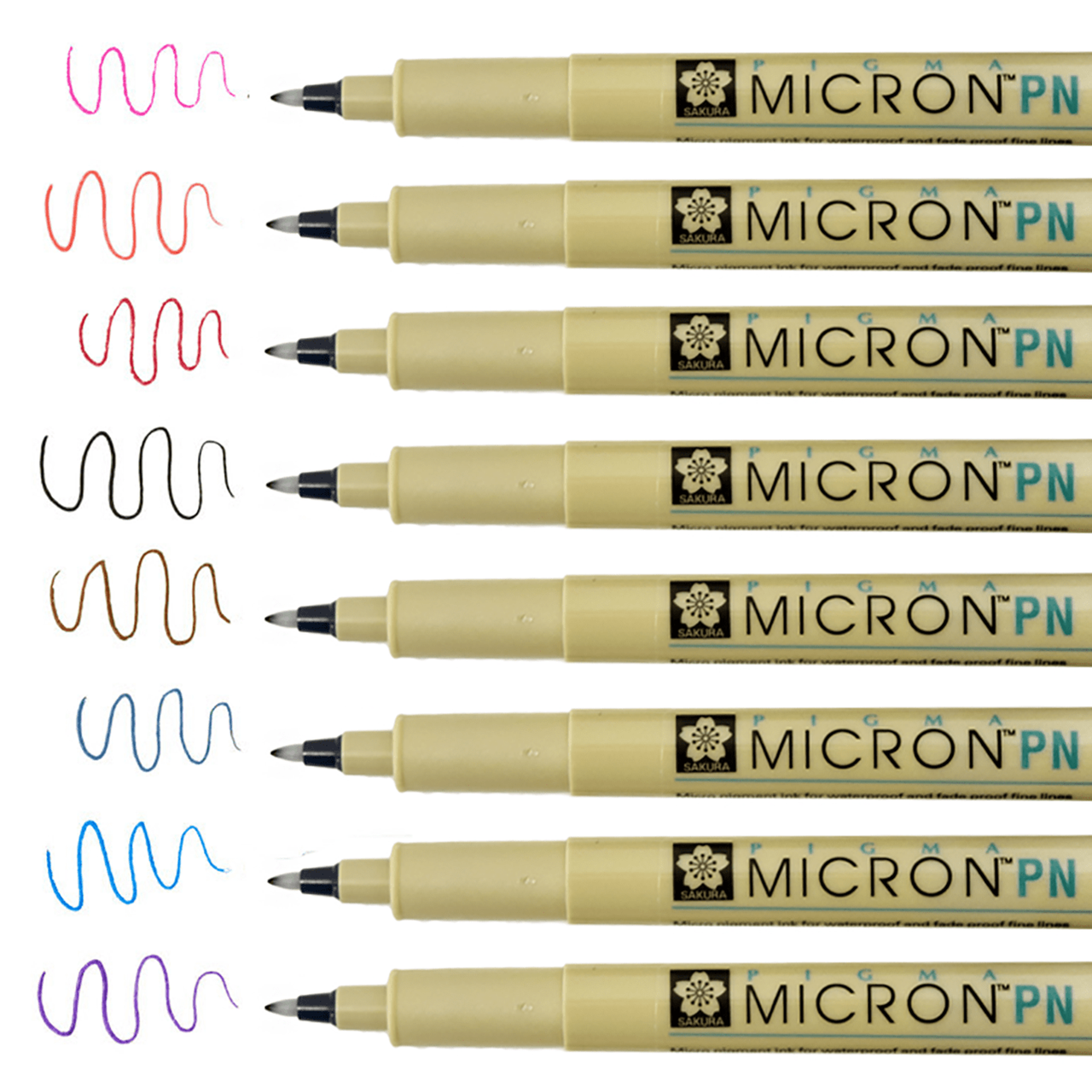 8-Piece PN Pigma Micron Pen Set