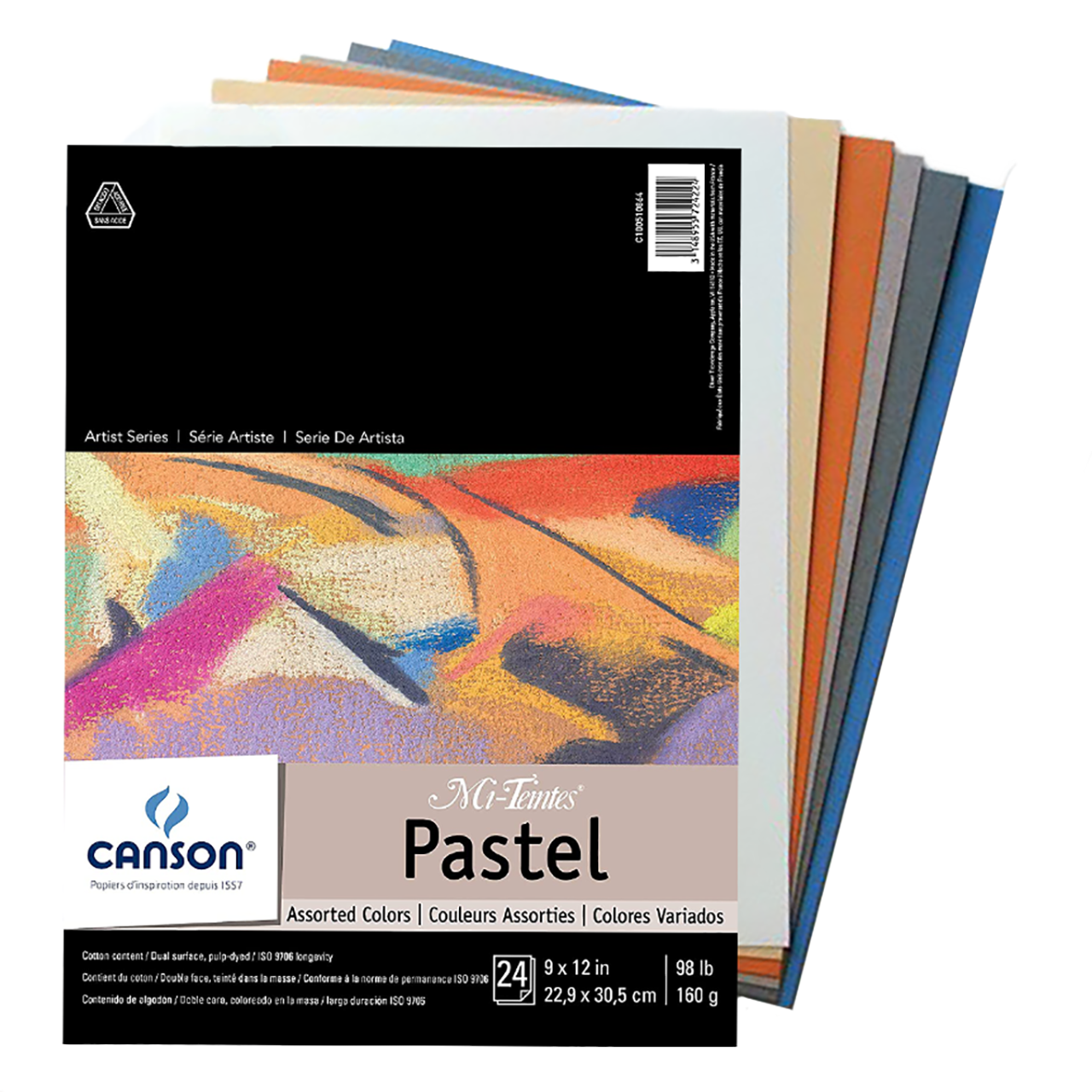 Essentials Pastels Artist Paper Pad 9x12 12 Sheets