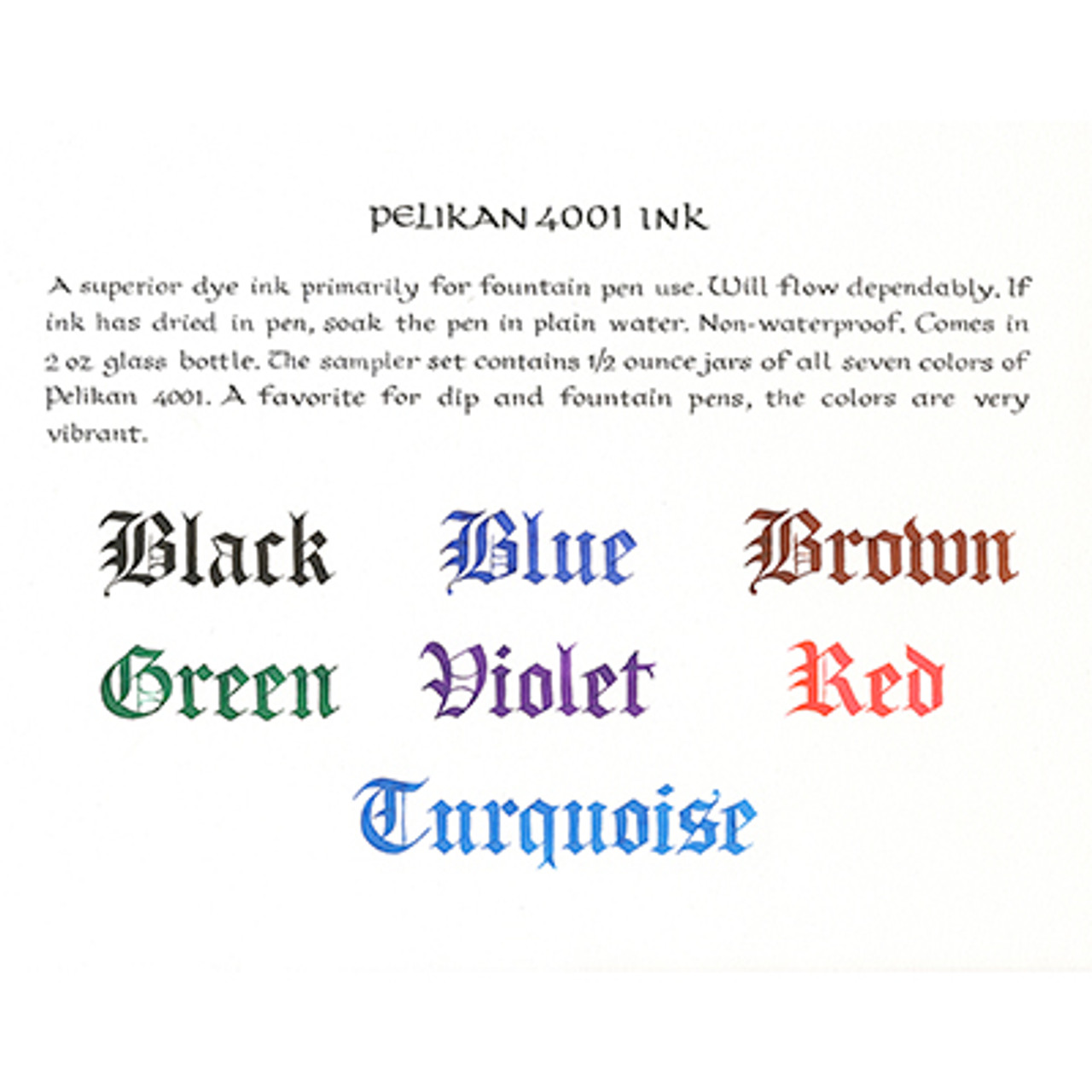 Pelikan 4001 Ink - John Neal Books
