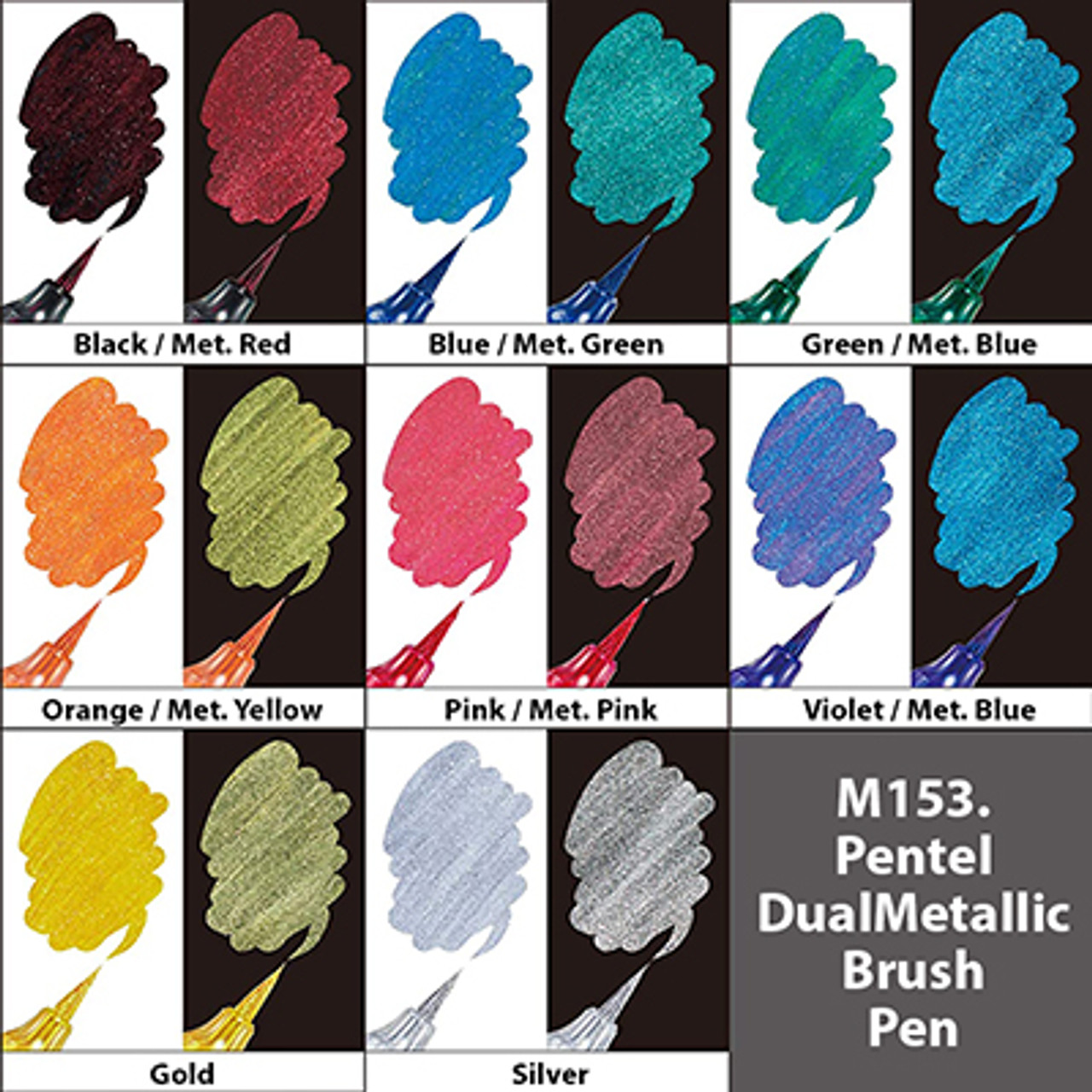 Pentel Arts DualMetallic Brush – Pentel of America, Ltd.