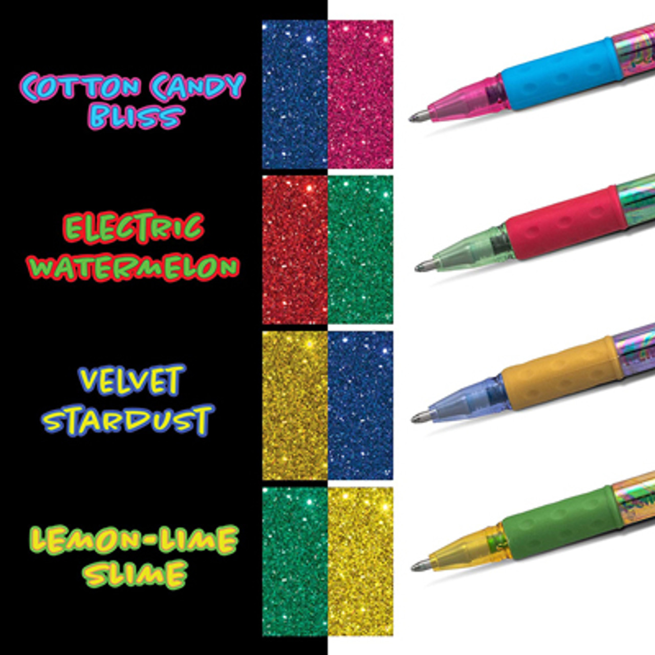 Super Glitter Gel Pens, Iridescent - Set of 18 –