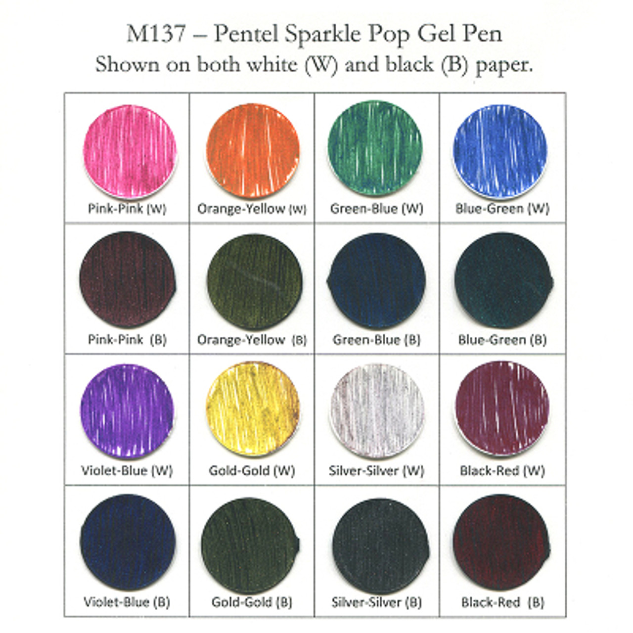 Pentel Sparkle Pop Gel Pen Set of 8