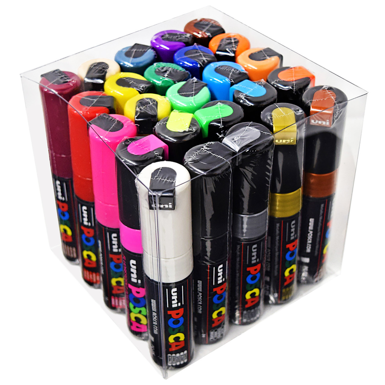 Posca Paint Marker, Broad, PC-8K Multicolor Pack of 25 - John Neal