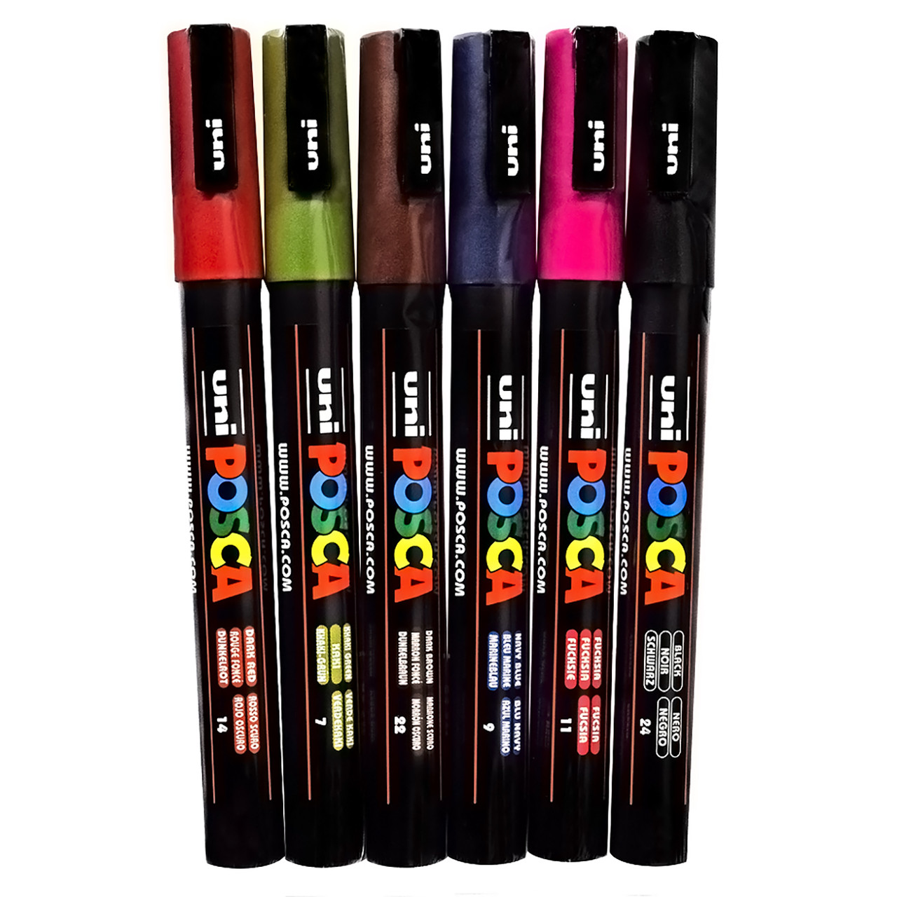 24 Posca Paint Markers, 3M Fine Posca Markers with India