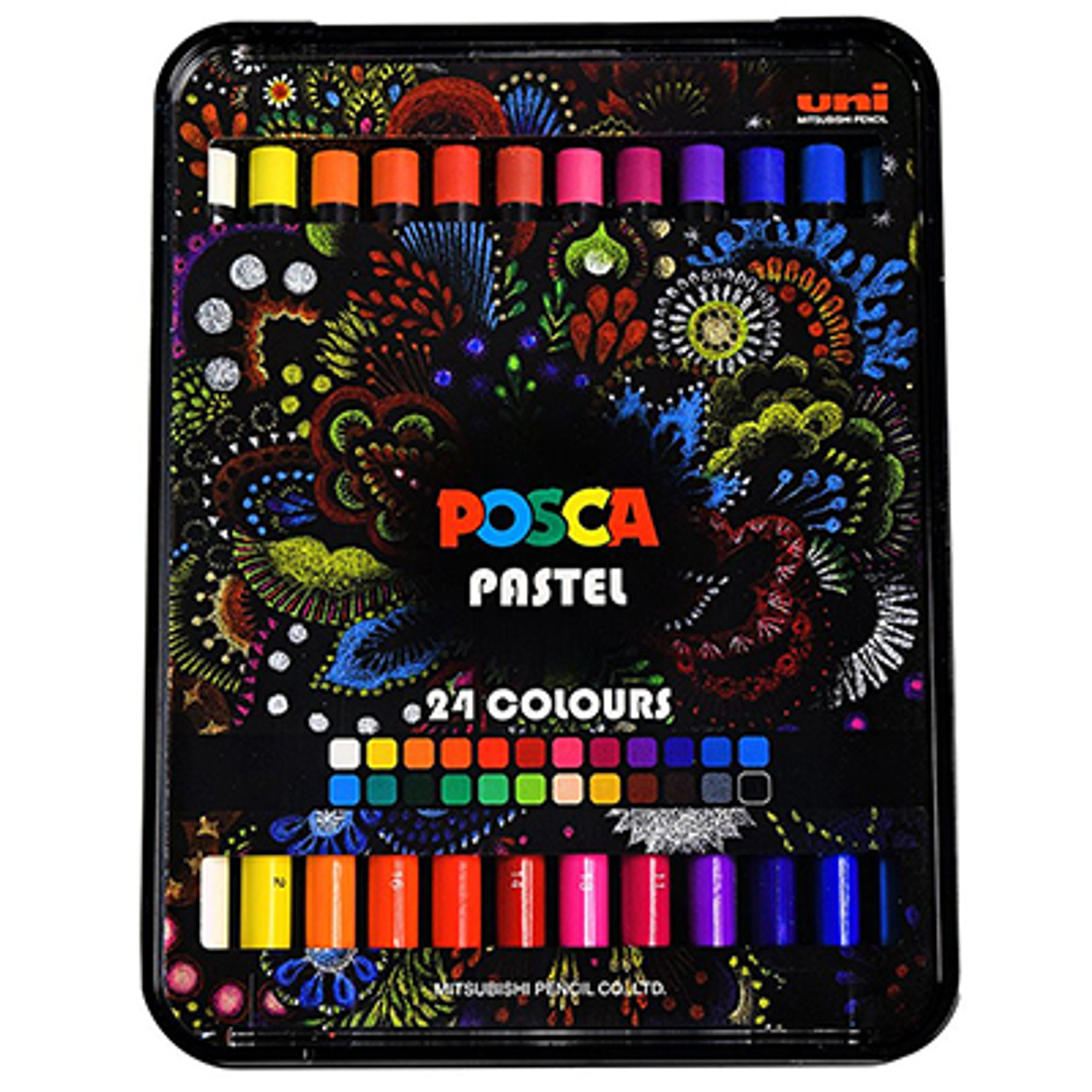 Tombow Iron Box Colored Pencils 12 Sets - Vibrant Colors, Portable