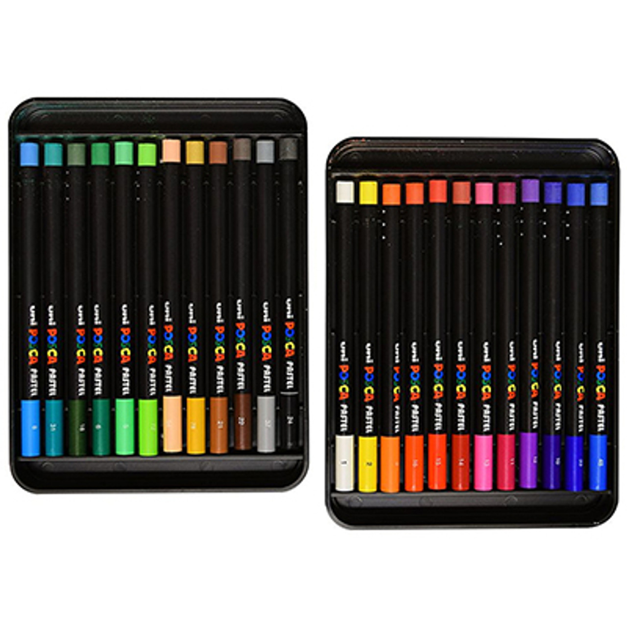 POSCA KPA-100 Pastels - Assorted Colours (Pack of 24), 239038000
