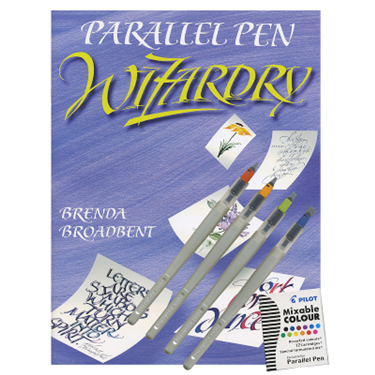 Pilot Parallel Calligraphy Pen 1.5mm Plate Set 6 Cartridges Black