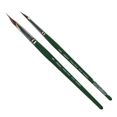 Silver Ruby Triangle Brush - John Neal Books