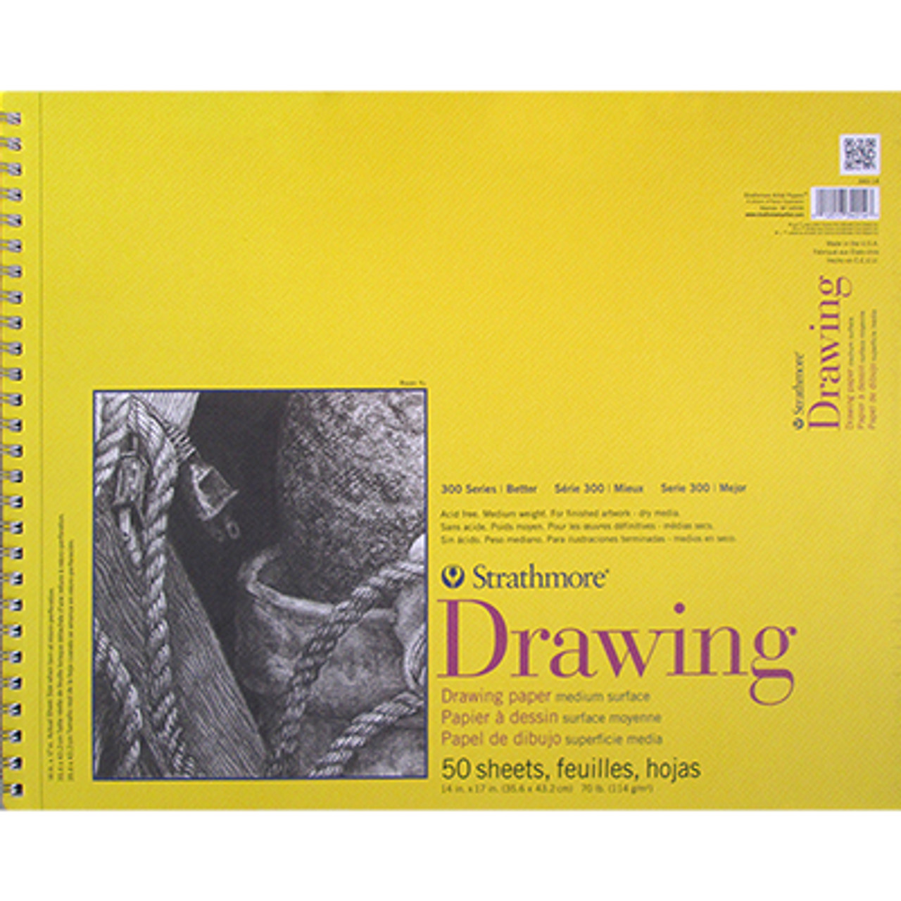 Strathmore 400 Series Sketch Pad, 100 Sheets 14x17