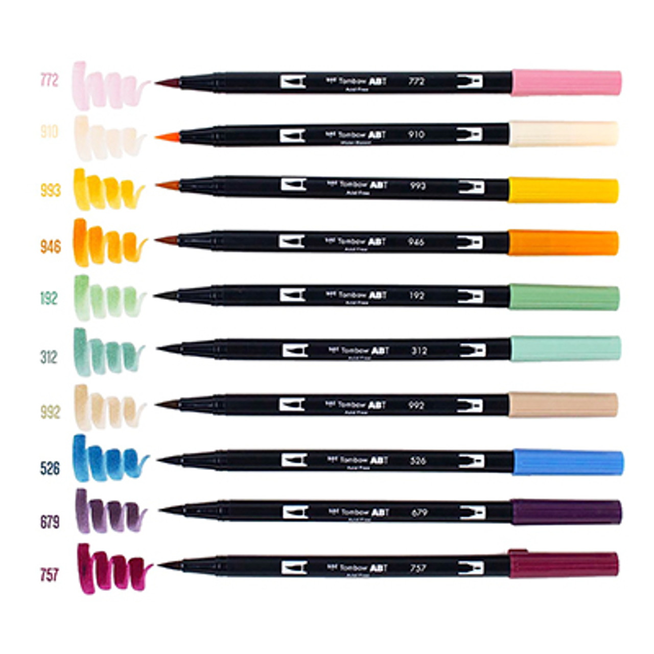 Tombow Dual Brush Pen Set- Retro