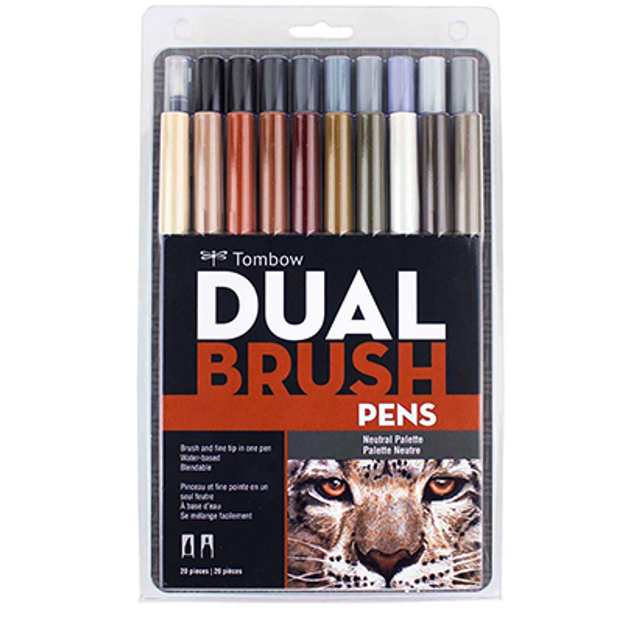 Tombow Dual Brush Pen Set of 6- Red Blendables