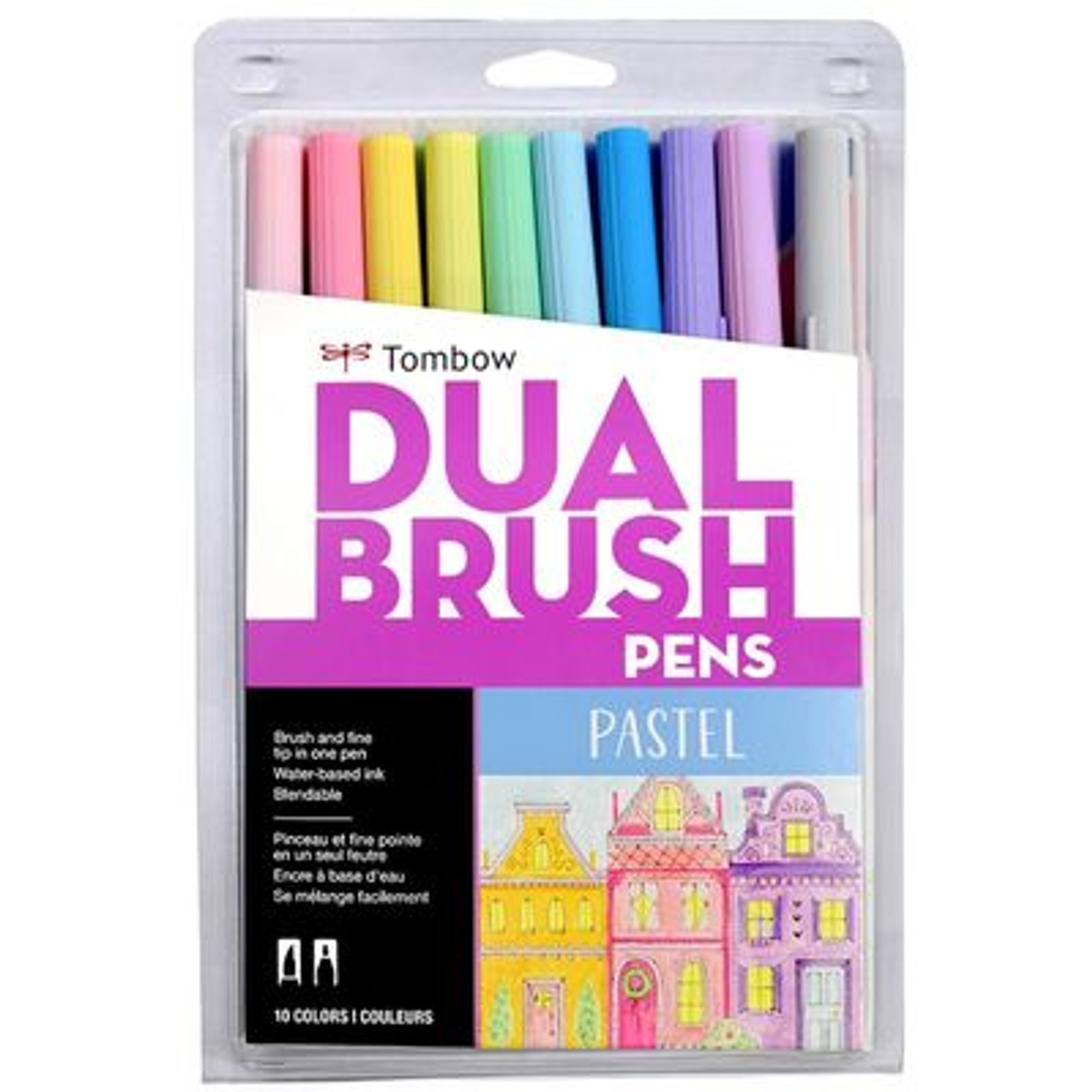 Tombow Dual Brush Pen Set, 10 Pastel