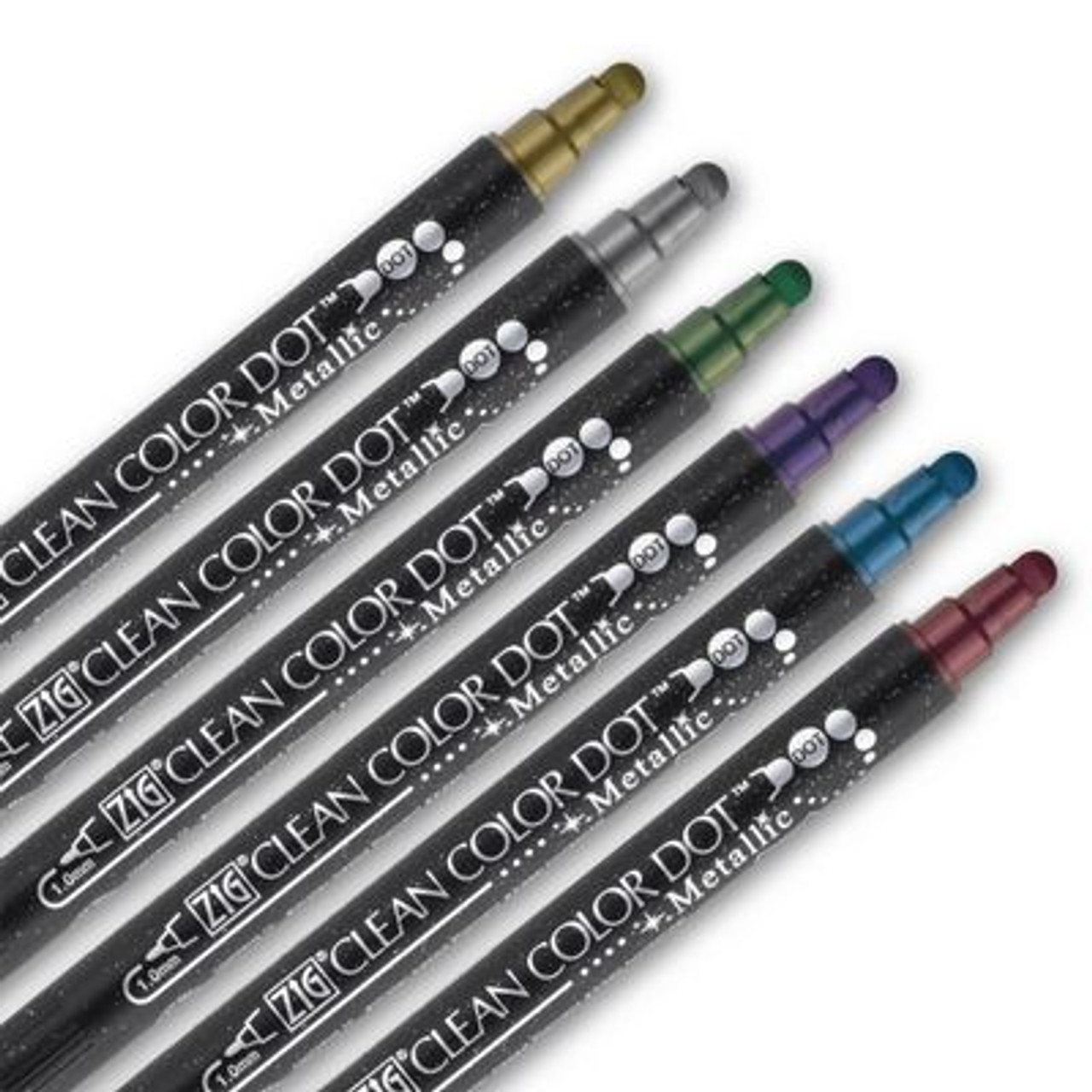 Zig Clean Color DOT Metallic Marker Set of 6