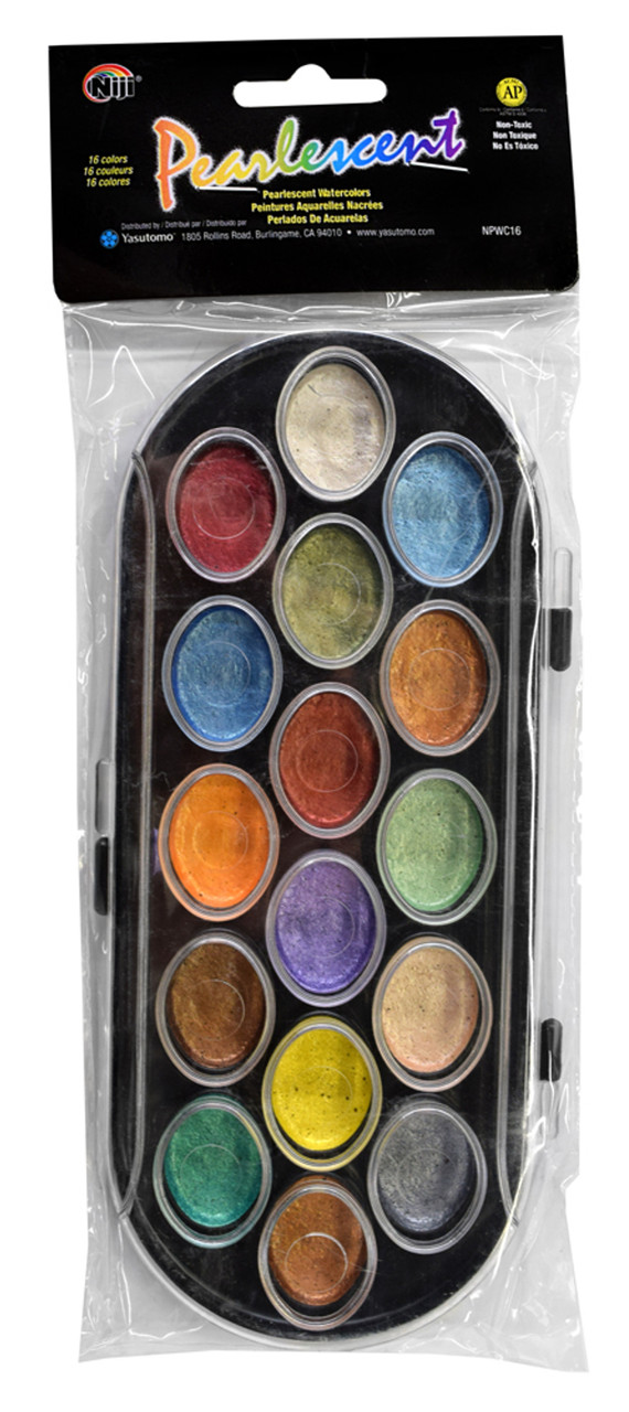 Pearlescent Watercolor Paint, Vibrant Colors Glitter Watercolor Paint for  Artistic