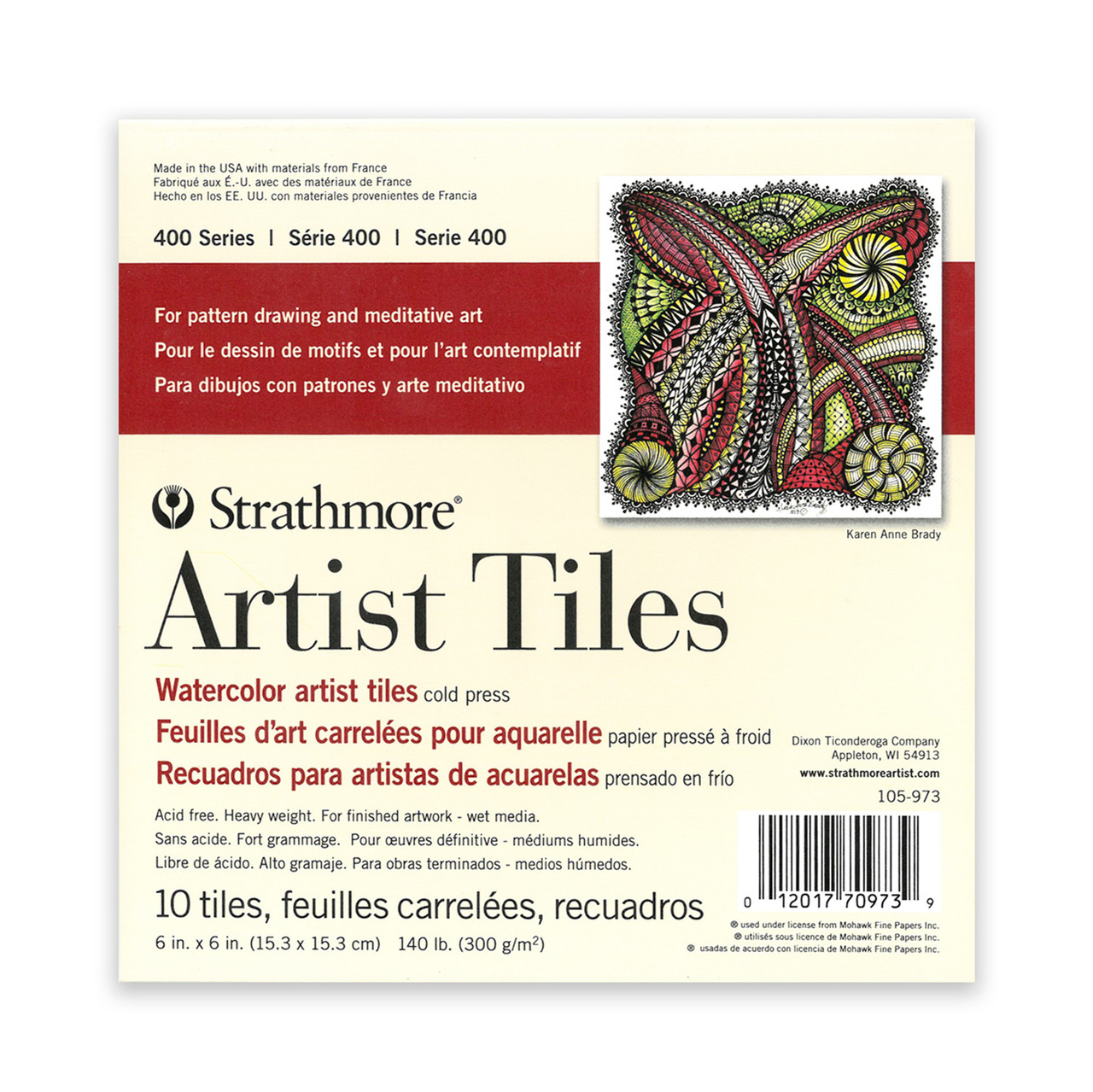 Strathmore Visual Journal 140 lb. Cold Press Watercolor Paper 9 x