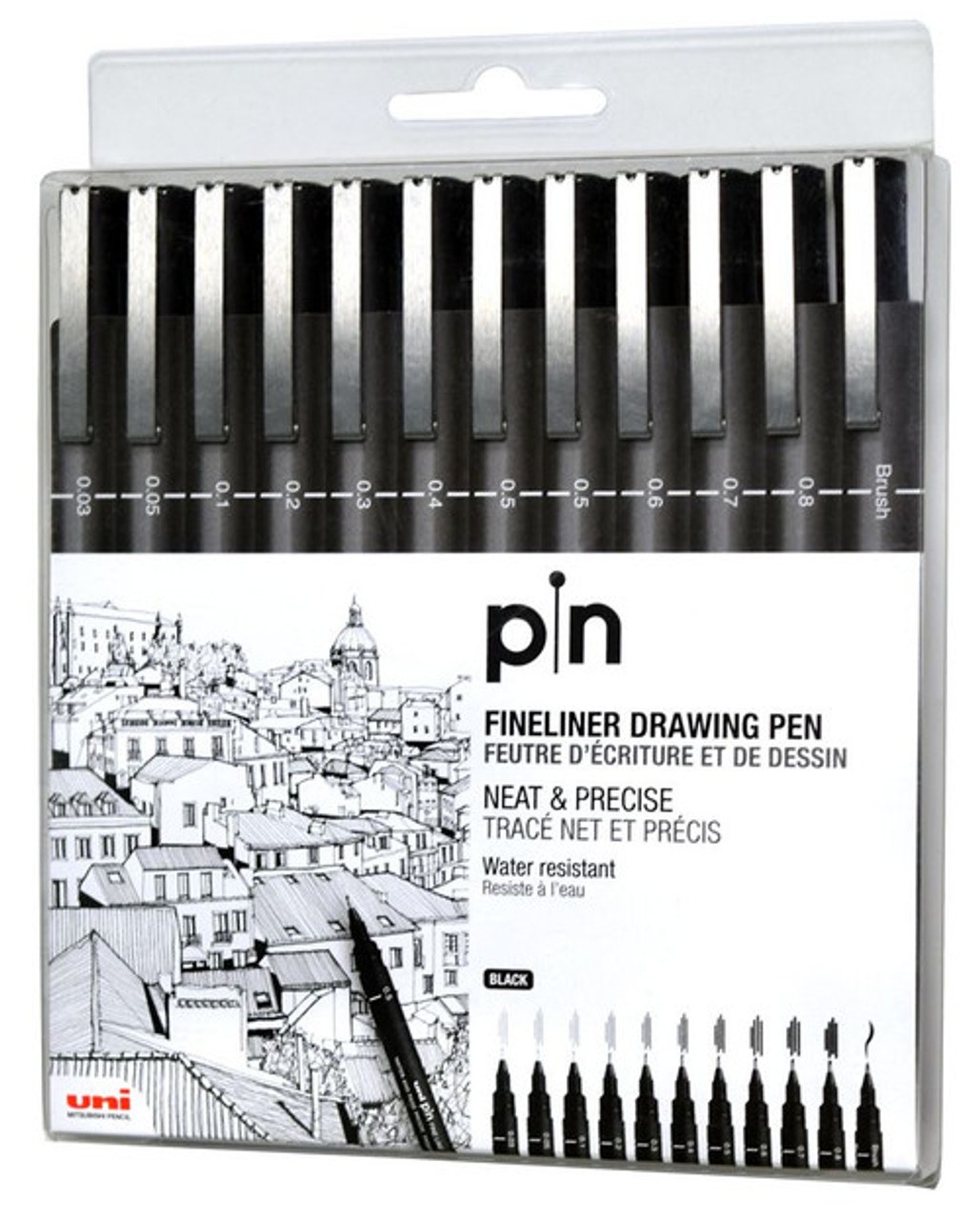 Black Marker Fineliner, Stationery Supplies, Thin Drawing Marker