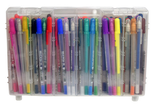 SAKURA Gelly Roll Retractable 24-teiliges Geschenkset – Mit Stifte-Etui, Verschiedene Farben & Effekte