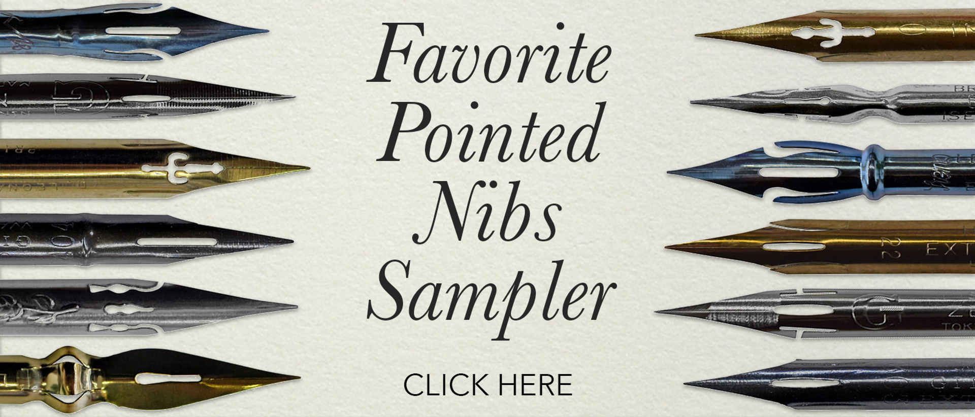 G-Pen Nib Sampler - John Neal Books