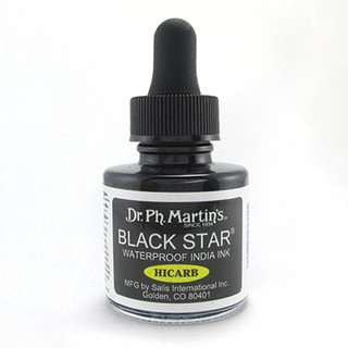 Dr. Martin's Black Star Hi-Carb India Ink