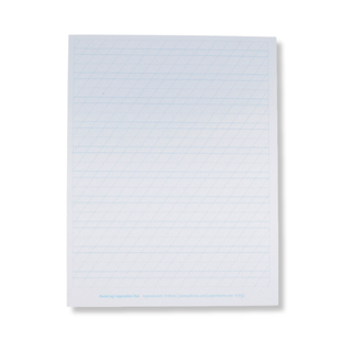 JNB Mastering Copperplate Practice Pad 8.5x11 inches