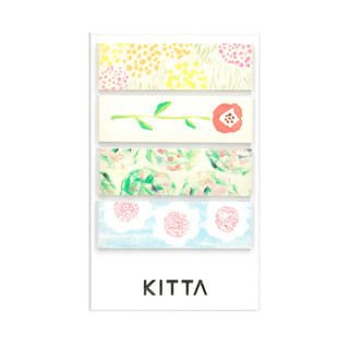 KITTA Basic Washi Tape Pack 15mm, Flower 2