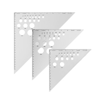 Alumicolor Calibrated Aluminum Triangle, 45/45/90