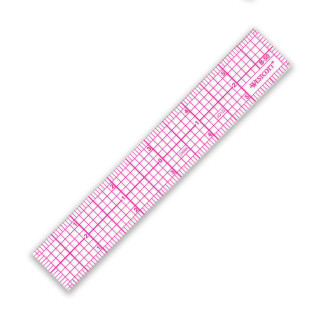 Westcott Flexible Clear Graph Ruler, 1 x 6"
