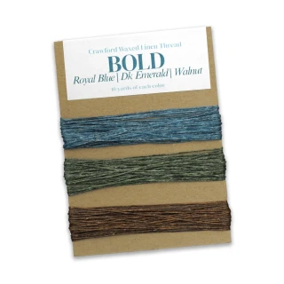 Crawford Waxed Linen Thread 3 Color Set