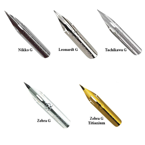 Tokyo Slider Tachikawa Dip Pen Nibs - T3496 - Set of 5