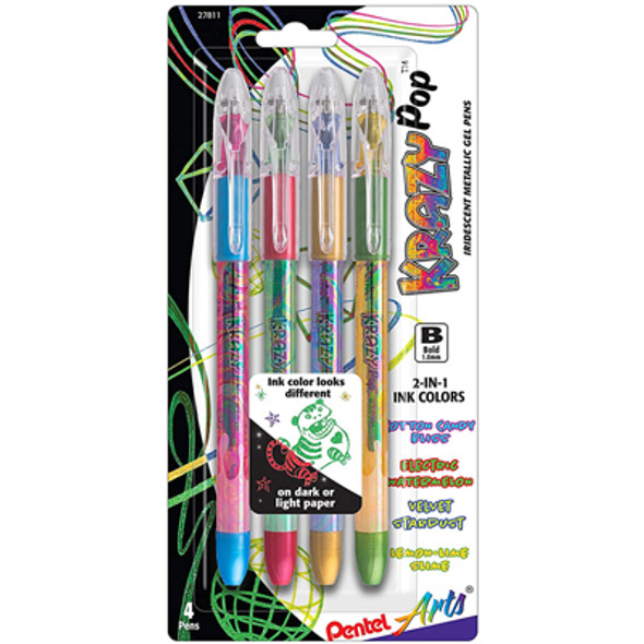 Pentel Krazy Pop Iridescent Gel Pen Set