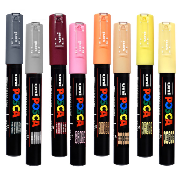 Posca Paint Marker, Extra Fine, PC-1M Contrast Set