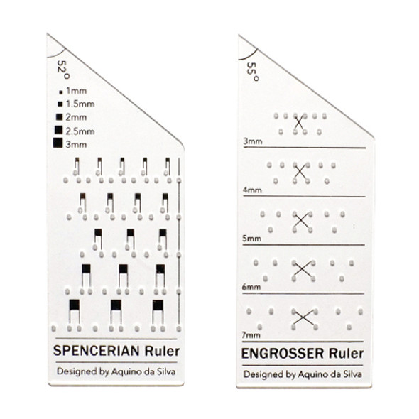 Set of AB Calligraphy Rulers