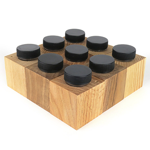 Wood Cube Inkwell