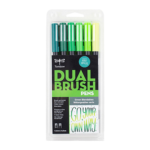 Dual Brush Pen Art Markers 10-Pack, Seventies