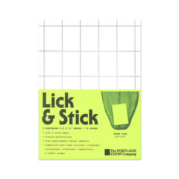 Lick & Stick Blank Accent Stamp Page, 3-pk