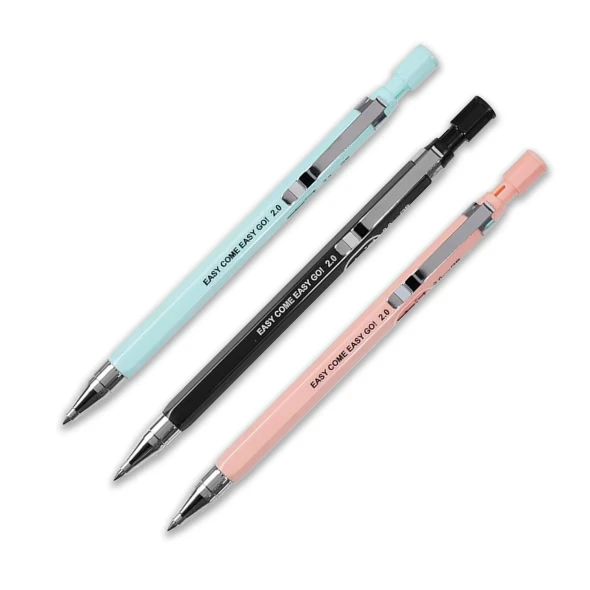 Easy Come, Easy Go Mechanical Pencil with Built-in Sharpener, 2mm Lead