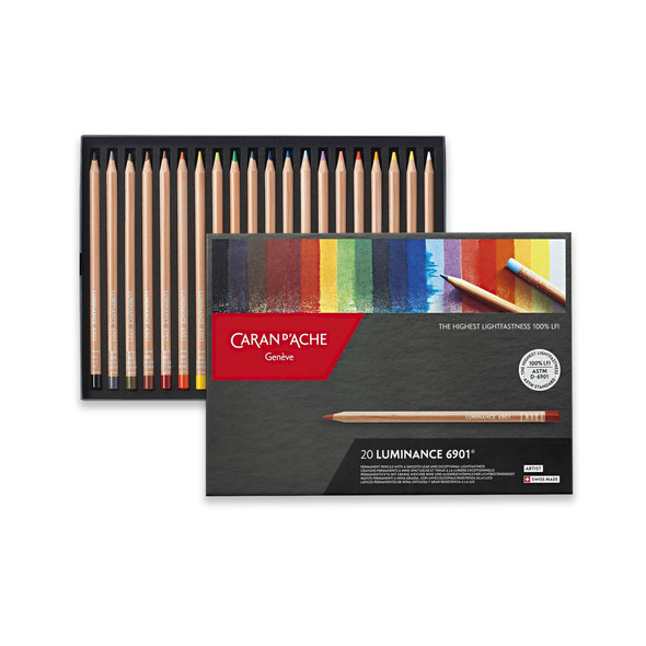 Caran d'Ache Luminance Colored Pencil, Set of 12