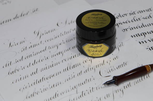 Hamburg x PAScribe Calligraphic Ink - Black Pointed Hamburg x PAScribe Calligraphic Ink - Black Pointed